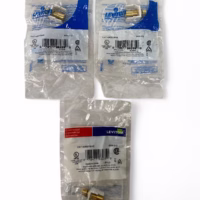 Leviton 40830-BWE Snap-In Quickport Gold RCA Speaker Jack - White **Lot of 3**