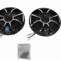 Wet Sounds Revo 6 XS-B-SS V3 6.5'' 2-Way Speakers w/RGB LED Lights (Black/Chrome XS Grilles) Tested