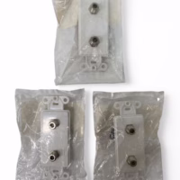 Leviton 40682-W Decora Duplex F-Connector CATV Coax Cable Jack - White **Lot of 3**