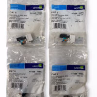 Leviton 41108-RW5 Cat 5 Snap-In Quickport Jack 8P8C T568A/B - White **Lot of 4**