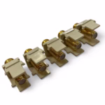 Leviton 40831-BA Snap-In Quickport Gold F-Connector - Almond **Lot of 6** - Image 2