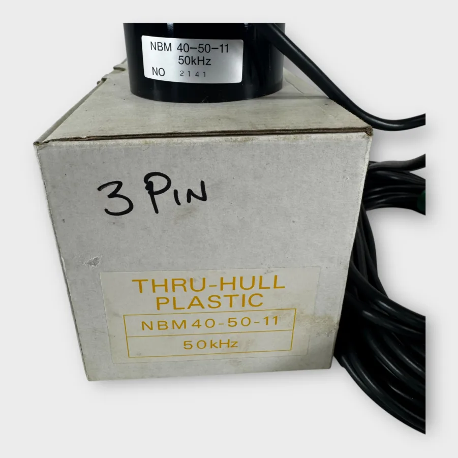 Furuno 3-Pin 50kHz NBM40-5-11 Plastic Thru-Hull Transducer - NEW OLD INVENTORY - Image 2