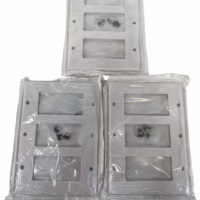 Leviton 005-80411-W 3-Gang Decora/GFCI Device Wall Plate - White **Lot of 3**