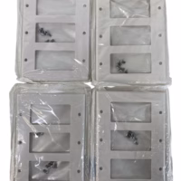 Leviton 005-80411-W 3-Gang Decora/GFCI Device Wall Plate - White **Lot of 4**