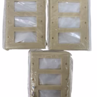 Leviton 001-80411-I 3-Gang Decora/GFCI Device Wall Plate - Ivory **Lot of 3**