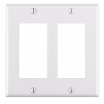 Leviton 005-80409-W 2-Gang Decora/GFCI Device Wall Plate - White **Lot of 4** - Image 5
