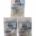Leviton 010-40837-BIE Gold-Plated Banana Jack Quickport Connector - Ivory **Lot of 3** - Image 2