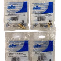 Leviton 40830-BAY Snap-In Quickport Gold RCA Speaker Jack - Almond **Lot of 4**