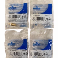 Leviton 40830-BWR Snap-In Quickport Gold RCA Speaker Jack - White **Lot of 4**