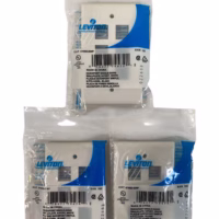 Leviton 41080-6WP Quickport Single-Gang/6-Port Wall Plate - White **Lot of 3**