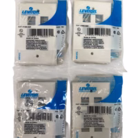 Leviton 41080-6WP Quickport Single-Gang/6-Port Wall Plate - White **Lot of 4**
