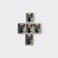Valor *LOT OF 5 PAIRS* CB VHF 2-Way Radio Knobs - Black - 4mm *NEW*