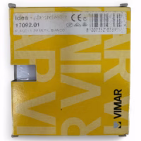 Vimar Idea 17092.01 Classic Cover Plate 1-2 Module - Metal White **New**