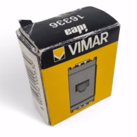 Vimar Idea 16336 RJ12 Phone Jack 6-Position / 6-Conductor - Grey **New**