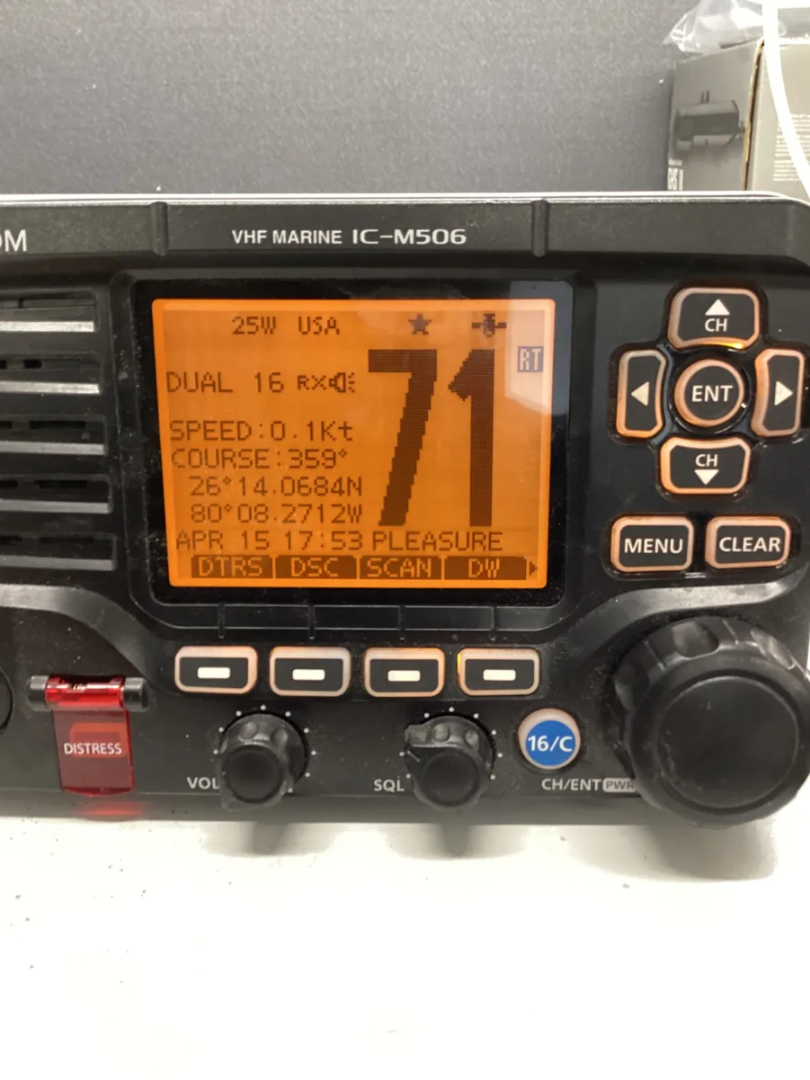 Icom IC-M506 Remote Mic Option- NMEA 2000- Replacement VHF- Fully Tested- Free Shipping - Image 2