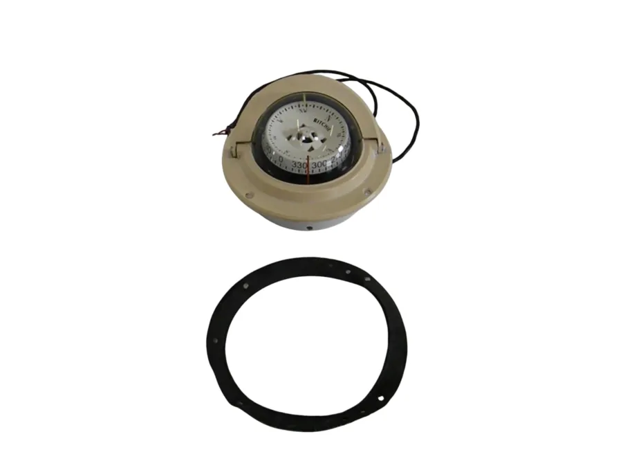 Ritchie F-83W Voyager Compass w/ Mounting Gasket - Good Condition - Tested - 90 Day Warranty
