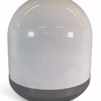 KVH 15" Blank Empty Dummy Dome - White *Great Condition*