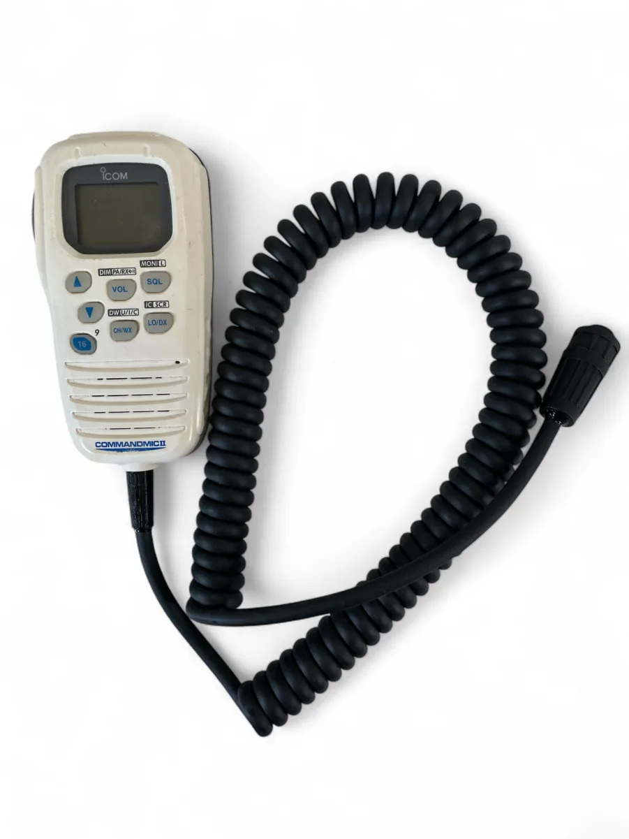 ICOM HM-157SW Commandmic II Remote Handset for IC-M604/504/422 VHFs - New Cable