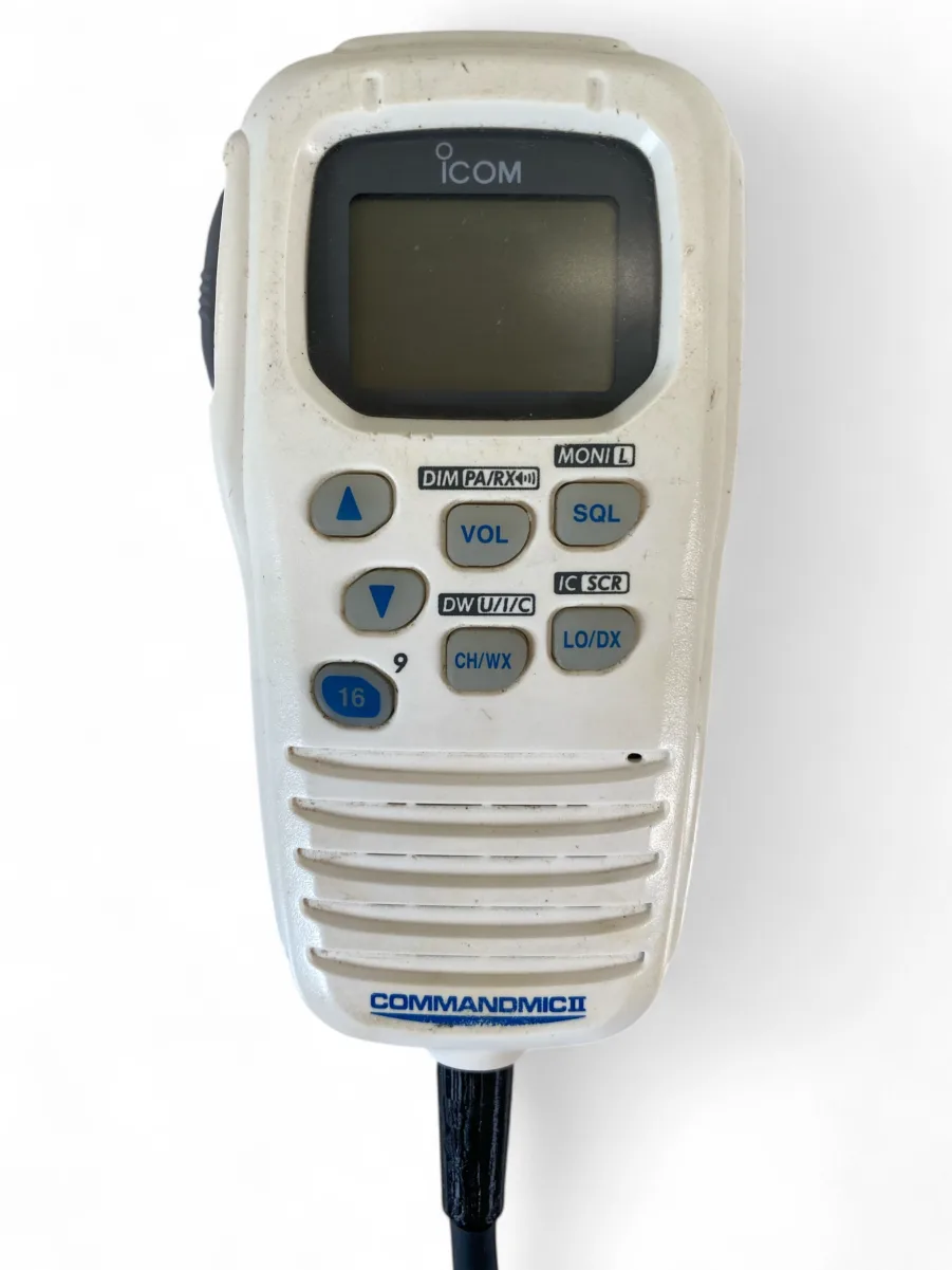 ICOM HM-157SW Commandmic II Remote Handset for IC-M604/504/422 VHFs - New Cable - Image 3