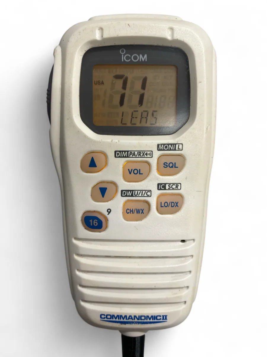 ICOM HM-157SW Commandmic II Remote Handset for IC-M604/504/422 VHFs - New Cable - Image 2
