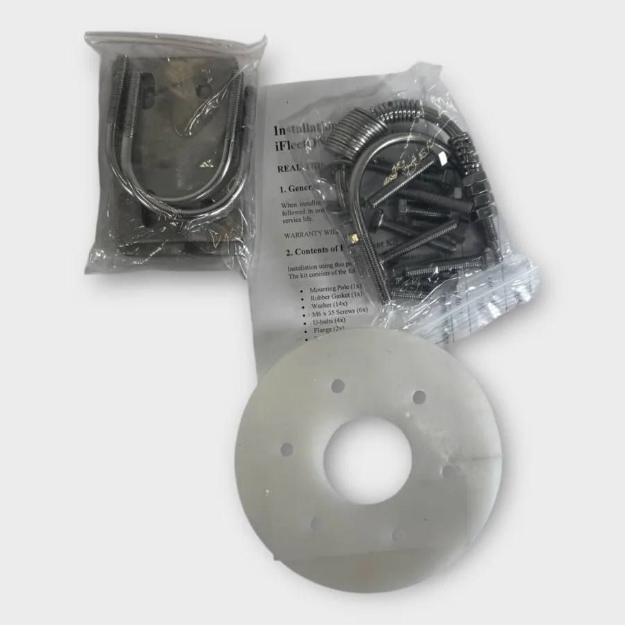 WidEye iFleetOne Aluminum Pole Mount Kit Antenna Bracket - Complete - 400mm - Image 4
