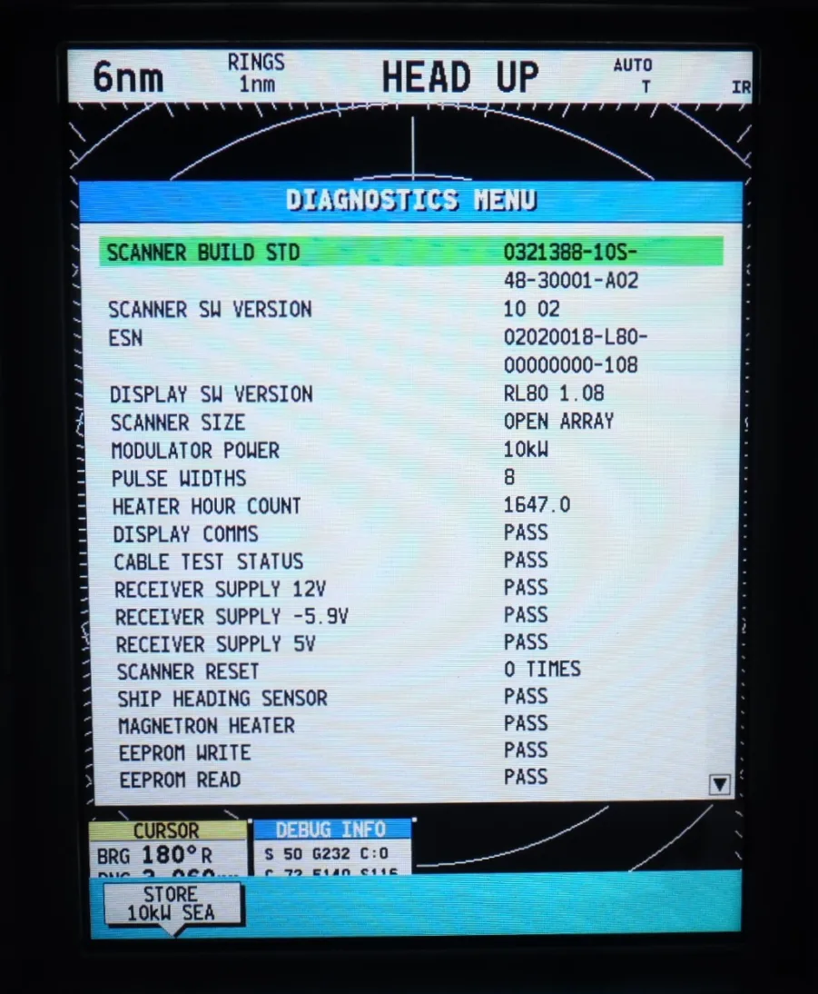 Raymarine 10kW 72" - M92655 - Pathfinder Analog Open Array Scanner w/ 47ft. Radar Cable *TESTED!* - Image 10
