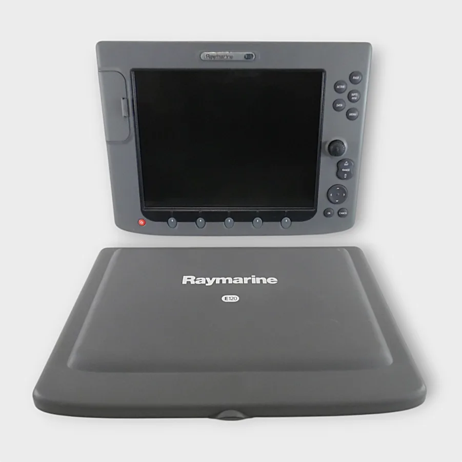Raymarine E120 Classic MFD E02013 w/Bezel & Sun Cover MME Refurb. New LCD Rebuilt BL 90 Day Wnty!