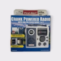 First Alert CR-100 Crank Powered Radio w/ AM FM Shortwave 1&2 - New/Old Stock - 90 Day Warranty