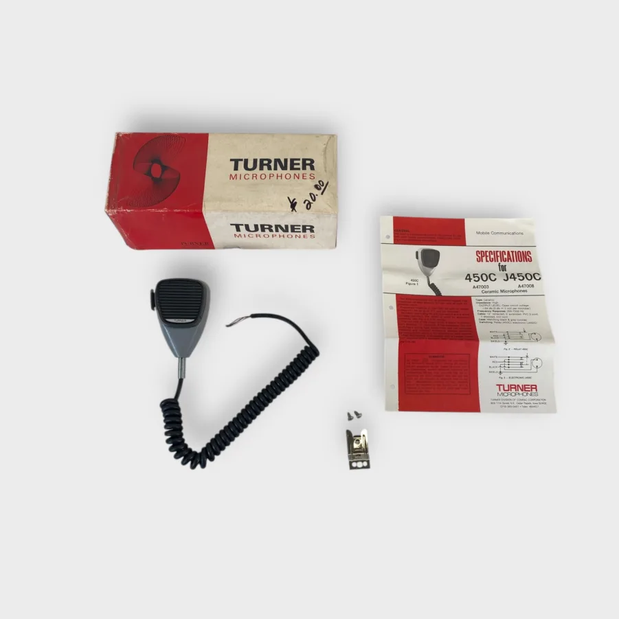 Turner J450C High Impedance Electronic Switching Ceramic Microphone For CB Radio