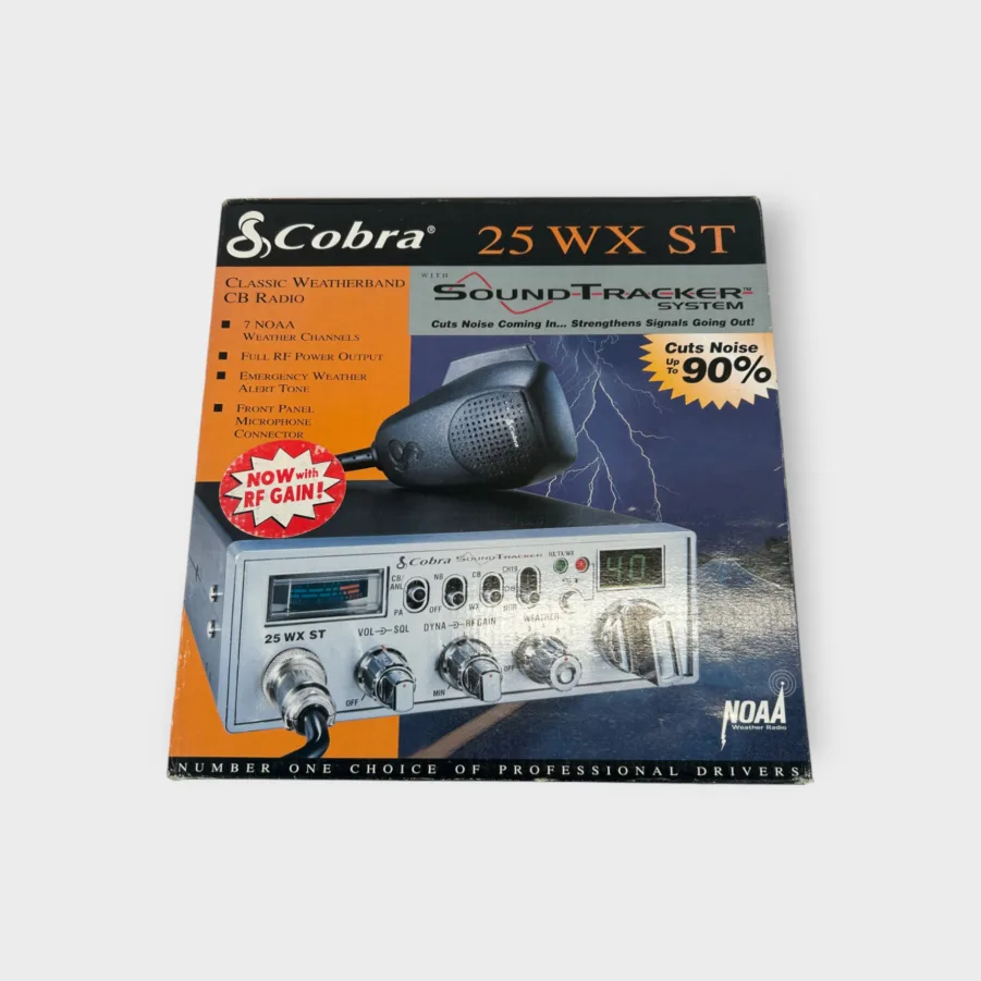Cobra 25 WX ST CB Radio w/ Sound Tracker - Full RF Power Output - Free Shipping- 90 Day Warranty