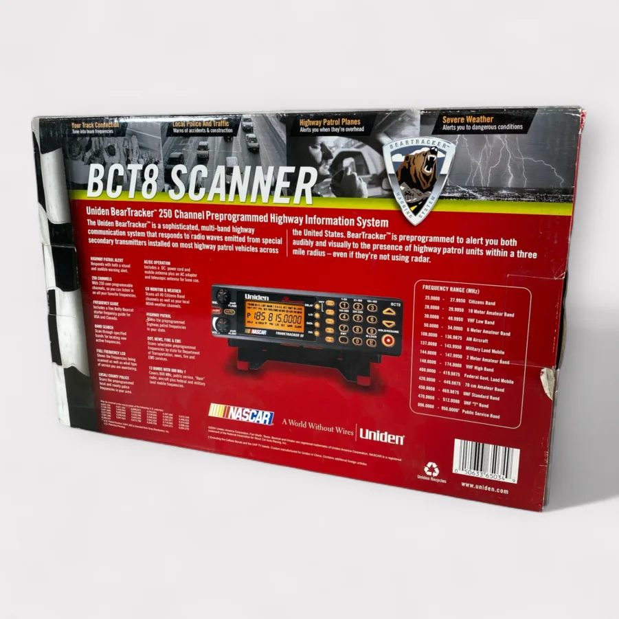 Uniden BCT8 Scanner W/ BearTracker Warning System - Trunk Tracker III **New** - Image 2