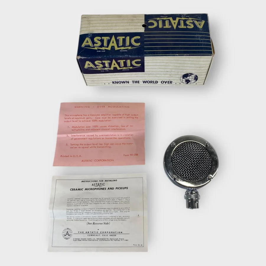 Astatic D-104-CL Silver Eagle Microphone Head/Element XLR 3-Pin Connector *NEW*