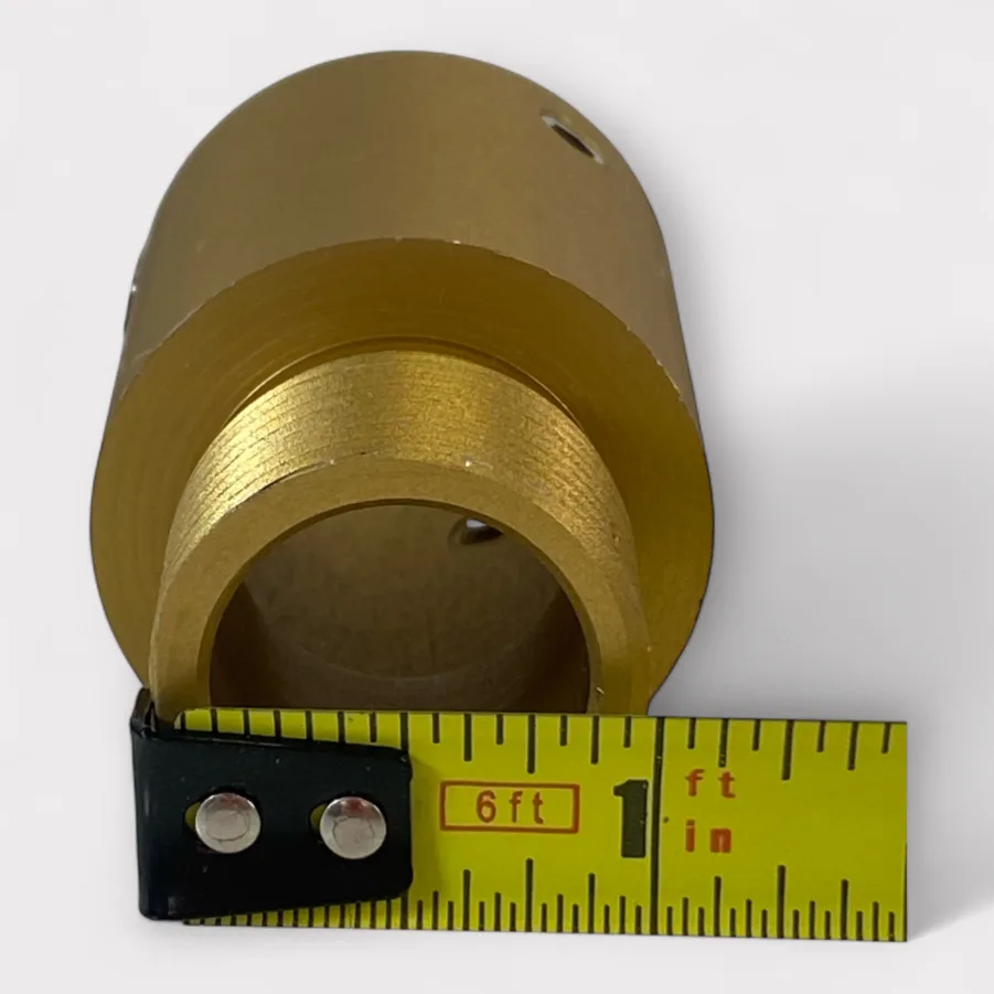Morad M89 Gold Anodized Aluminum Stanchion/Thread Adapter (1"-14 Thread) **New** - Image 4