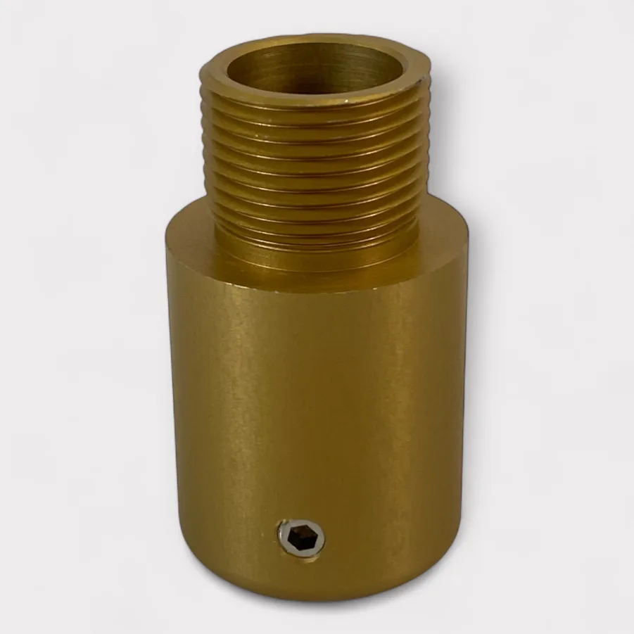 Morad M89 Gold Anodized Aluminum Stanchion/Thread Adapter (1"-14 Thread) **New** - Image 2