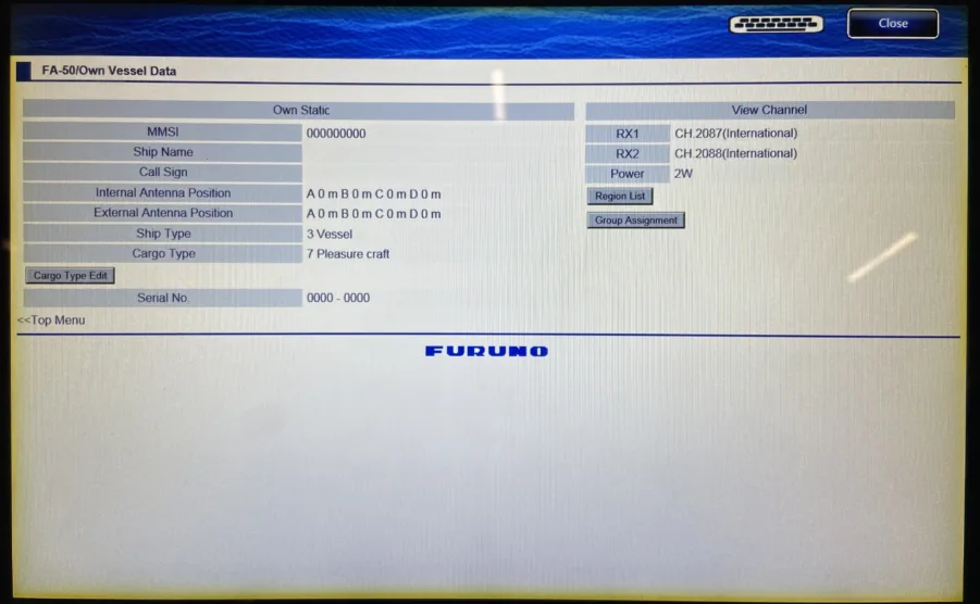 Furuno FA-50 AIS Transponder For Navnet 3D, TZtouch - NO MMSI - Tested/Updated - Image 5