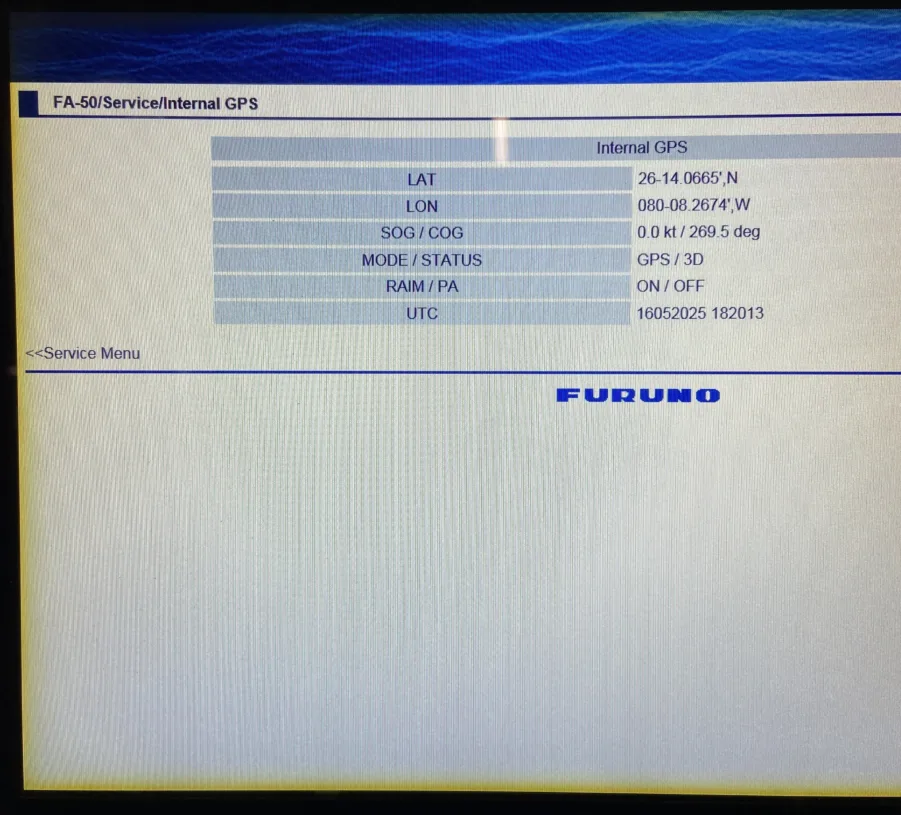 Furuno FA-50 AIS Transponder For Navnet 3D, TZtouch - NO MMSI - Tested/Updated - Image 7