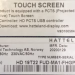 Hatteland HD 19T22 FUD / Furuno MU195T w/Touchscreen ~Tested Good - Image 11