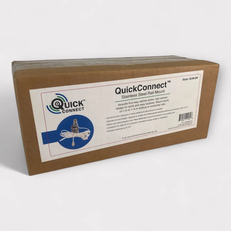 Shakespeare QuickConnect Stainless Steel Ratchet Mount - QCM-S Marine Antenna Mount
