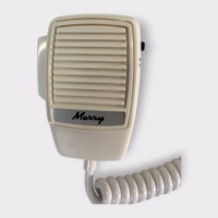 Merry CB Fist Mic - White -5 Pin- Vintage- NEW- Out Of Box -Free Shipping