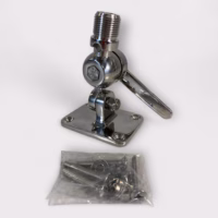 D. Lilly 206S 4-Way Stainless Steel Antenna Ratchet Mount W/ Hole **New**