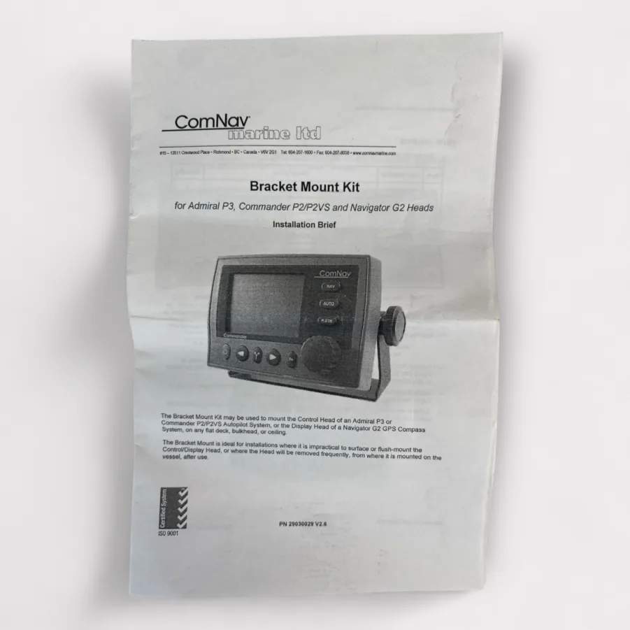 ComNav 30110006 Bracket Mount Kit For Admiral P3/Commander P2/Navigator G2 **New** - Image 7