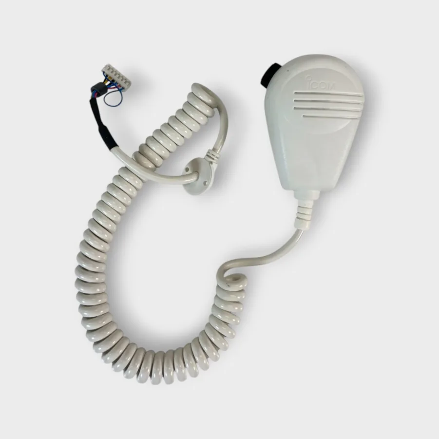 Icom Vintage EM-79 Fist Mic For M58W - White - Free Shipping *New-Out of Box*