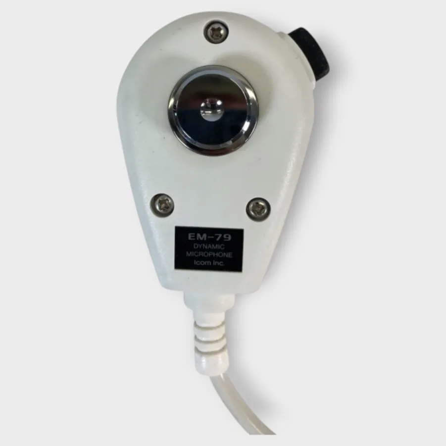 Icom Vintage EM-79 Fist Mic For M58W - White - Free Shipping *New-Out of Box* - Image 3