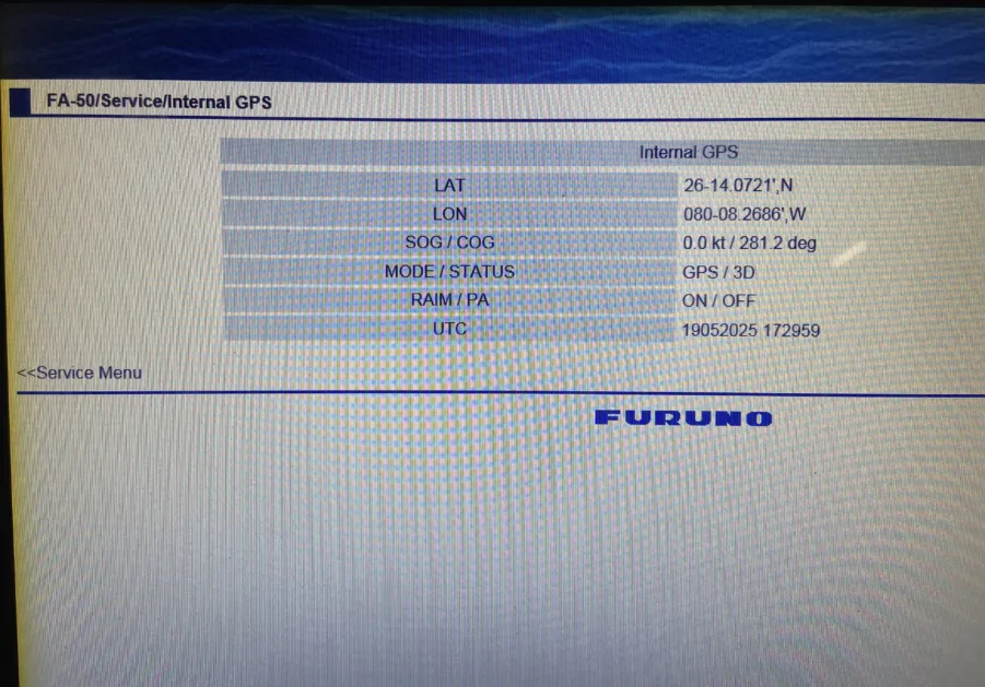 Furuno - FA-50 Black Box Class B AIS Transponder - NO MMSI - UPDATED - Complete - Image 7