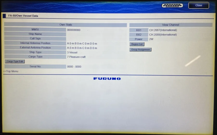 Furuno - FA-50 Black Box Class B AIS Transponder - UPDATED - NO MMSI - Complete - Image 5