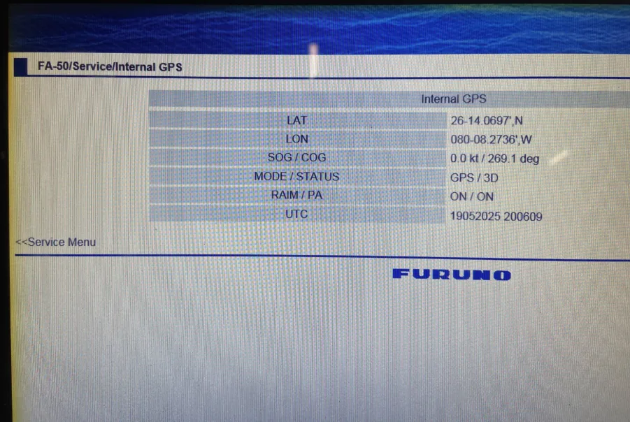 Furuno - FA-50 Black Box Class B AIS Transponder - UPDATED - NO MMSI - Complete - Image 6