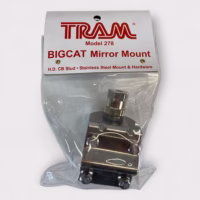 Tram 278 BigCat CB Stainless Steel Mirror Mount W/ Stud (3/8"-24 Thread) **New**