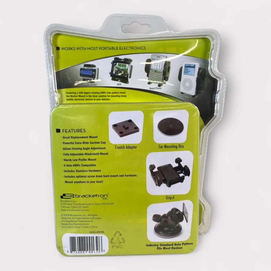 Bracketron MMG-400-BL Universal Mobile Electronics Marine Mount - Black **New** - Image 2