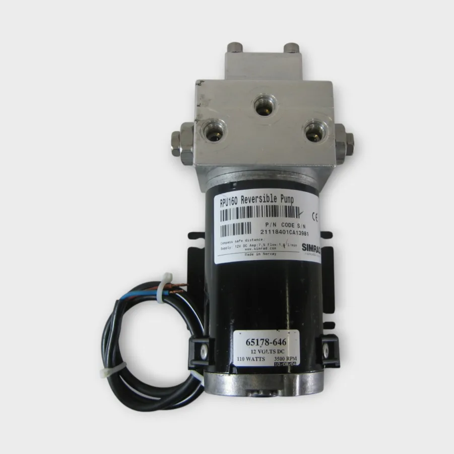 Simrad RPU160 12V Reversible Hydraulic Autopilot Boat Pump Rebuilt-Tested 90-Day Warranty