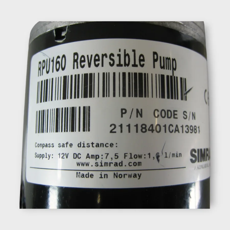 Simrad RPU160 12V Reversible Hydraulic Autopilot Boat Pump Rebuilt-Tested 90-Day Warranty - Image 8